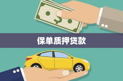九江保单质押贷款