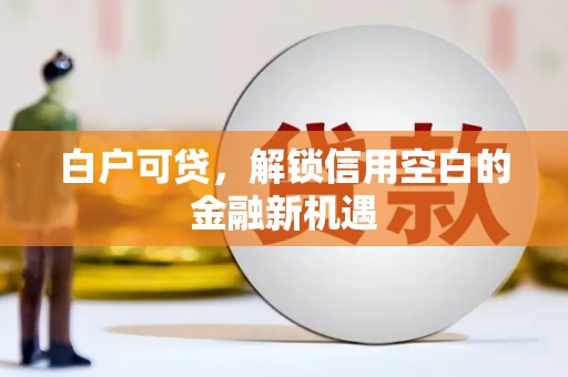 吴起白户可贷，解锁信用空白的金融新机遇