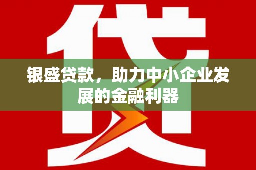 汕尾银盛贷款，助力中小企业发展的金融利器