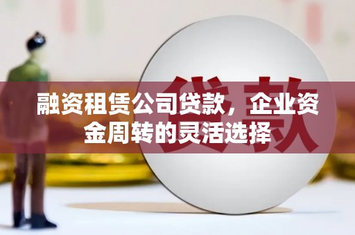 坪山新区融资租赁公司贷款，企业资金周转的灵活选择