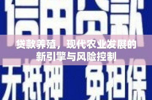鸡泽贷款养殖，现代农业发展的新引擎与风险控制