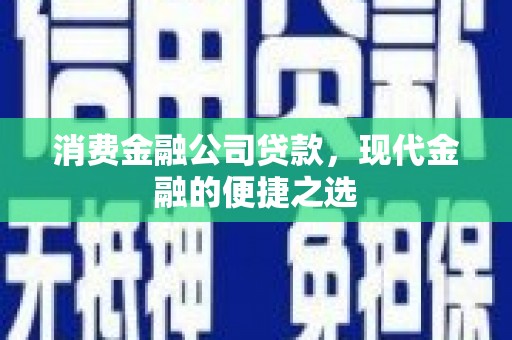 邯郸消费金融公司贷款，现代金融的便捷之选