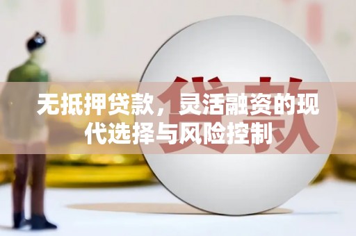 庄浪无抵押贷款，灵活融资的现代选择与风险控制