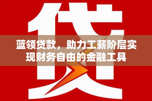 蒸湘蓝领贷款，助力工薪阶层实现财务自由的金融工具