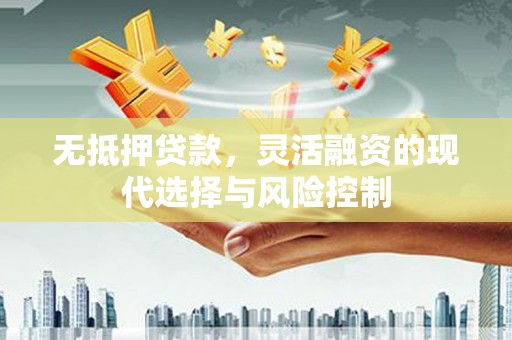 荔湾无抵押贷款，灵活融资的现代选择与风险控制