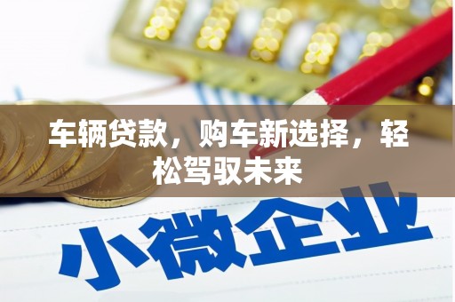 阿鲁科尔沁旗车辆贷款，购车新选择，轻松驾驭未来