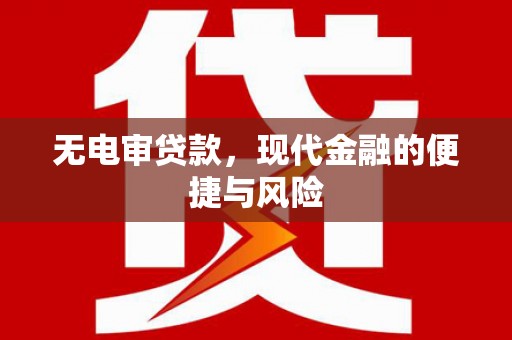 龙华新区无电审贷款，现代金融的便捷与风险