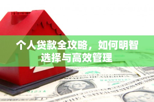 开阳个人贷款全攻略，如何明智选择与高效管理
