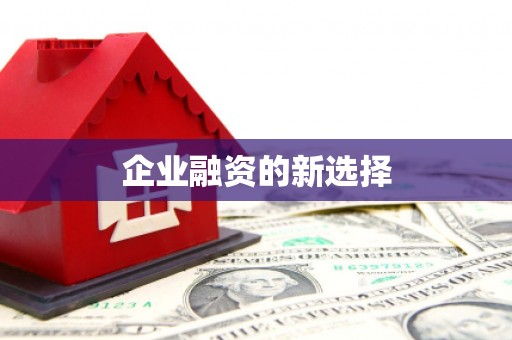 斗门企业融资的新选择