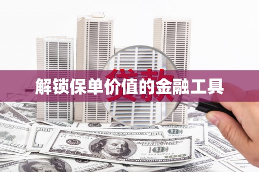 澧县解锁保单价值的金融工具